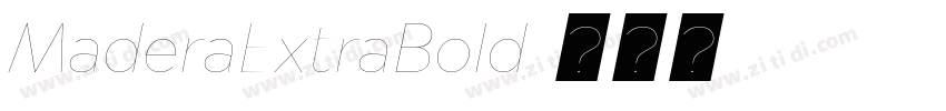 MaderaExtraBold字体转换