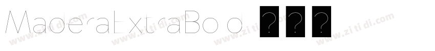 MaderaExtraBold字体转换