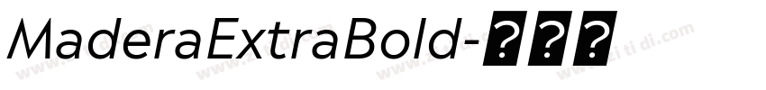 MaderaExtraBold字体转换
