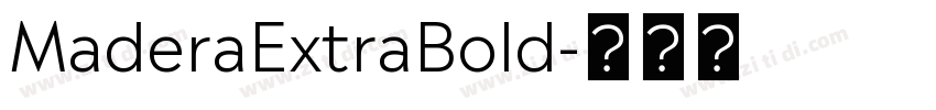 MaderaExtraBold字体转换