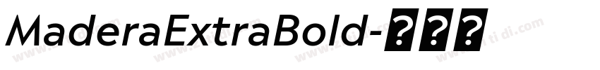 MaderaExtraBold字体转换