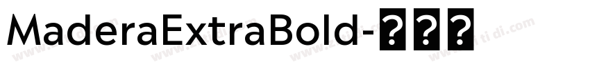 MaderaExtraBold字体转换
