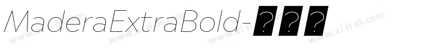 MaderaExtraBold字体转换