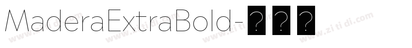 MaderaExtraBold字体转换