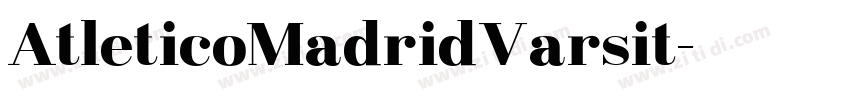 AtleticoMadridVarsit字体转换