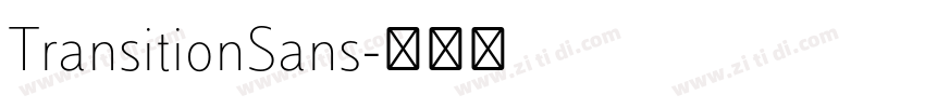 TransitionSans字体转换
