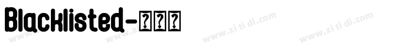 Blacklisted字体转换