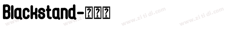 Blackstand字体转换