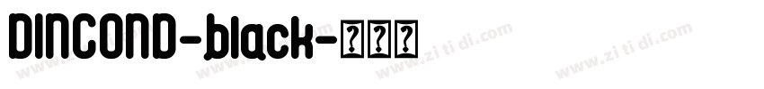 DINCOND-black字体转换