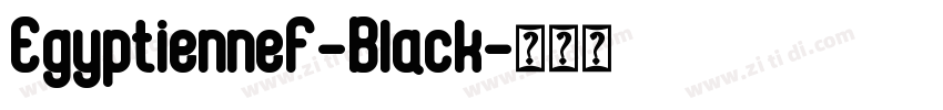 EgyptienneF-Black字体转换