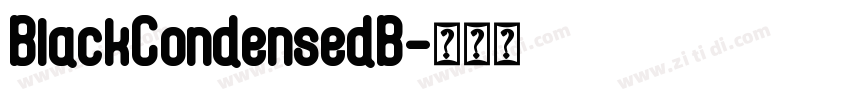 BlackCondensedB字体转换