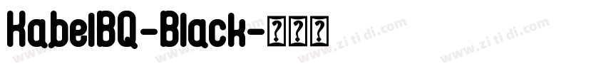 KabelBQ-Black字体转换
