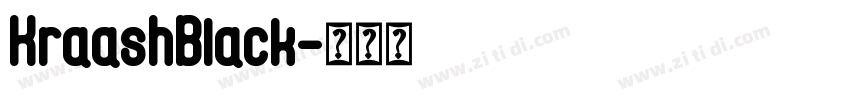 KraashBlack字体转换