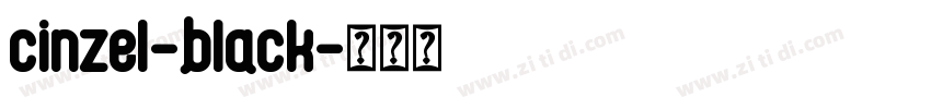 cinzel-black字体转换