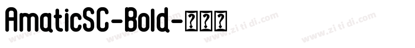 AmaticSC-Bold字体转换