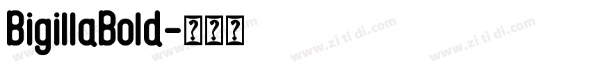 BigillaBold字体转换