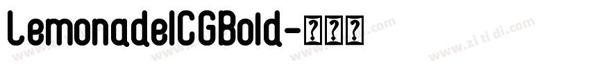 LemonadeICGBold字体转换