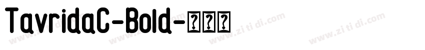 TavridaC-Bold字体转换