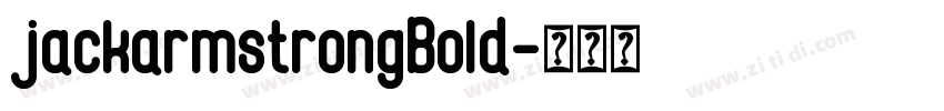 jackarmstrongBold字体转换