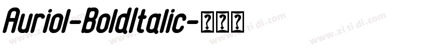 Auriol-BoldItalic字体转换