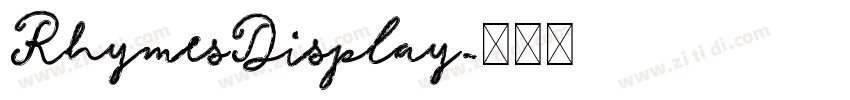RhymesDisplay字体转换 RhymesDisplay字体转换