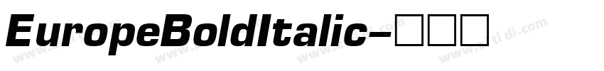 EuropeBoldItalic字体转换