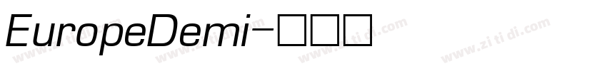 EuropeDemi字体转换