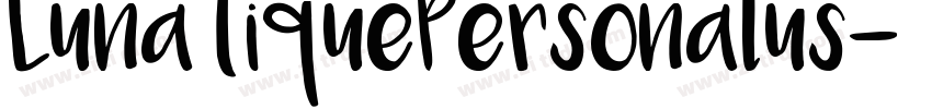 LunatiquePersonalus字体转换