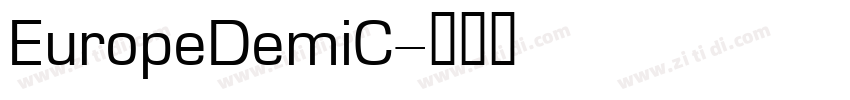 EuropeDemiC字体转换