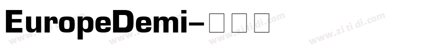EuropeDemi字体转换