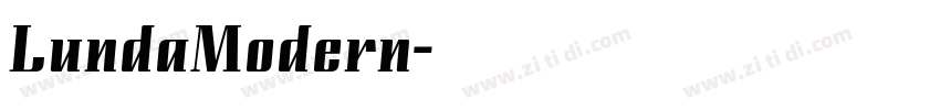 LundaModern字体转换