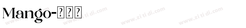 Mango字体转换