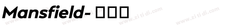 Mansfield字体转换