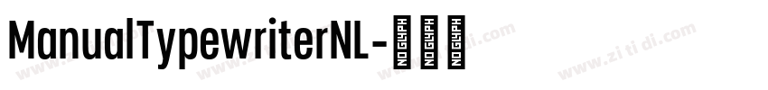 ManualTypewriterNL字体转换