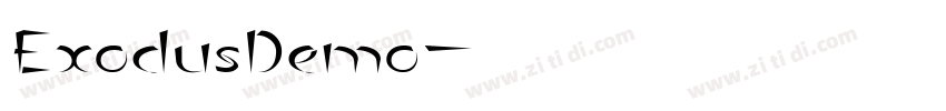 ExodusDemo字体转换