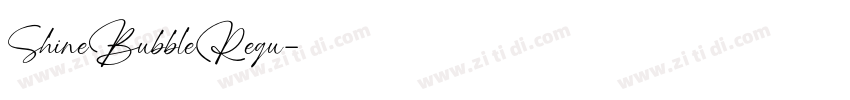 ShineBubbleRegu字体转换