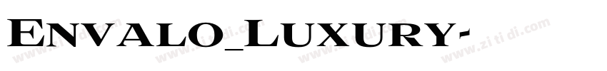 Envalo_Luxury字体转换