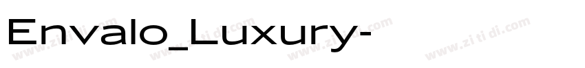 Envalo_Luxury字体转换