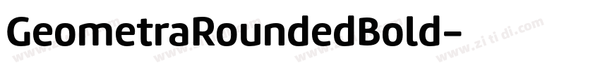 GeometraRoundedBold字体转换