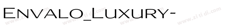 Envalo_Luxury字体转换