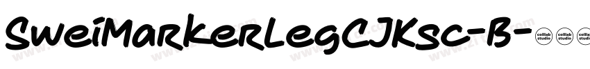 SweiMarkerLegCJKsc-B字体转换