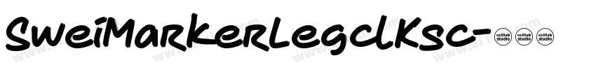 SweiMarkerLegclKsc字体转换