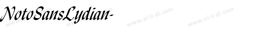 NotoSansLydian字体转换