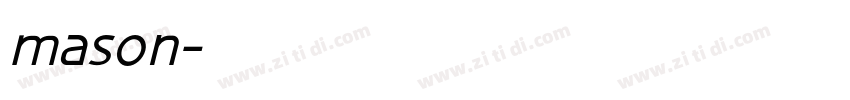 mason字体转换