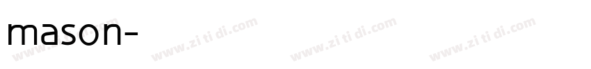 mason字体转换