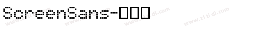 ScreenSans字体转换
