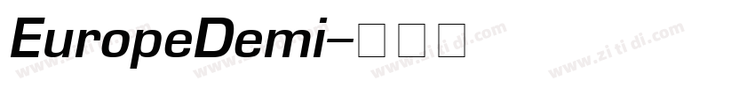 EuropeDemi字体转换