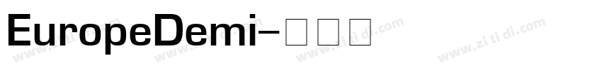 EuropeDemi字体转换