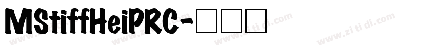 MStiffHeiPRC字体转换