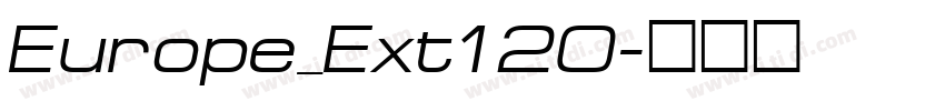 Europe_Ext120字体转换